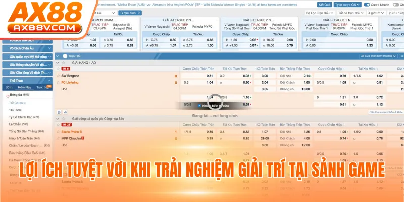 Lợi ích tuyệt vời khi trải nghiệm giải trí tại sảnh game
