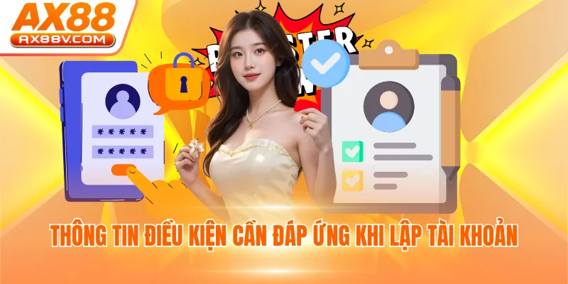 Thông tin điều kiện cần đáp ứng khi lập tài khoản